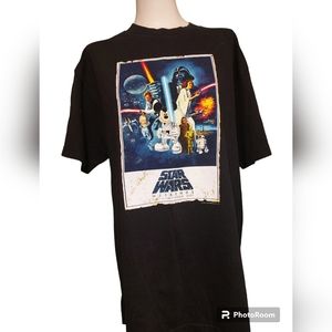 Vintage 2007 Walt Disney Star Wars Mickey Mouse Size Large Tshirt